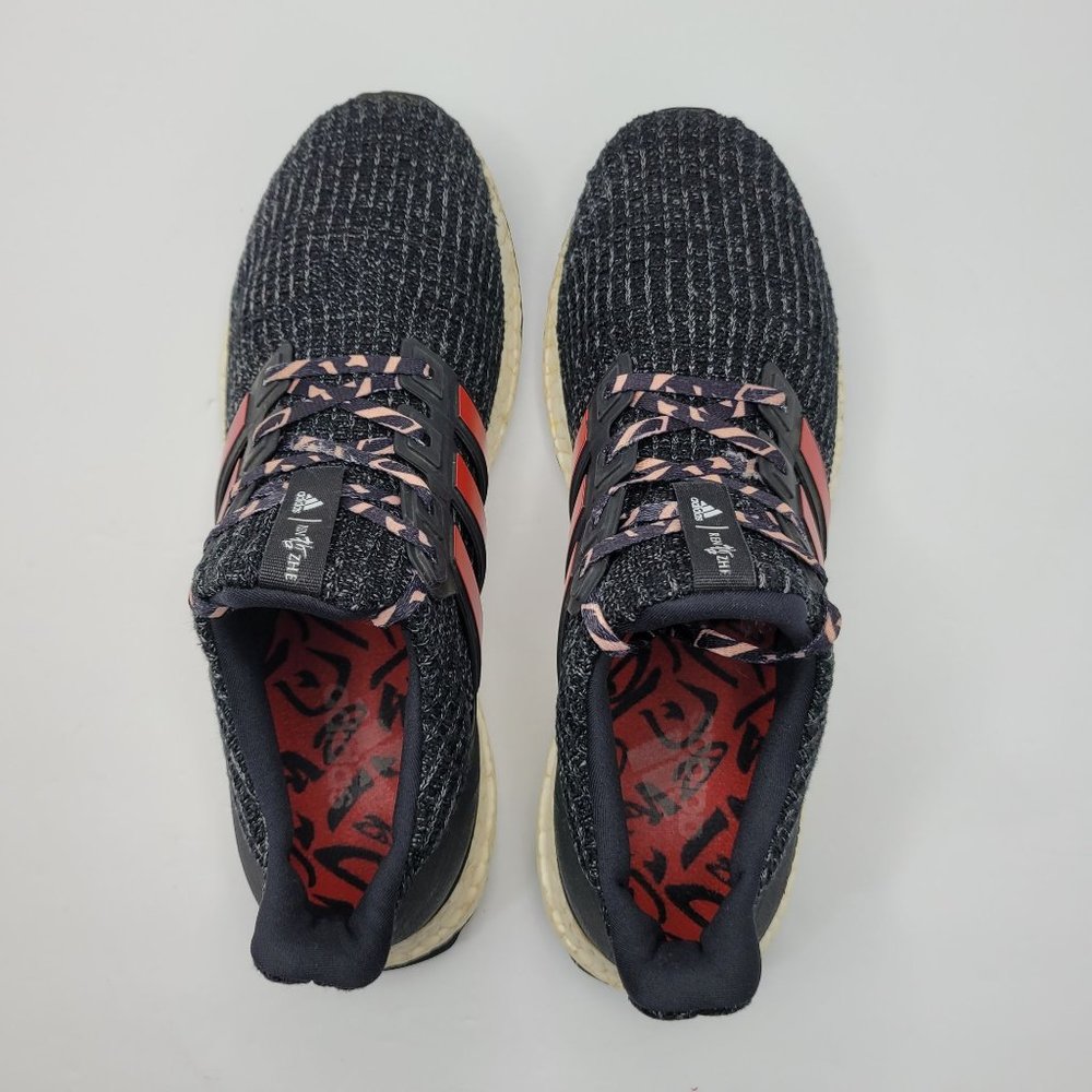 Adidas Ultra Boost 4.0 2018 Men's Black Red Running Shoes F35231 US Size 9 - Picture 5 of 8